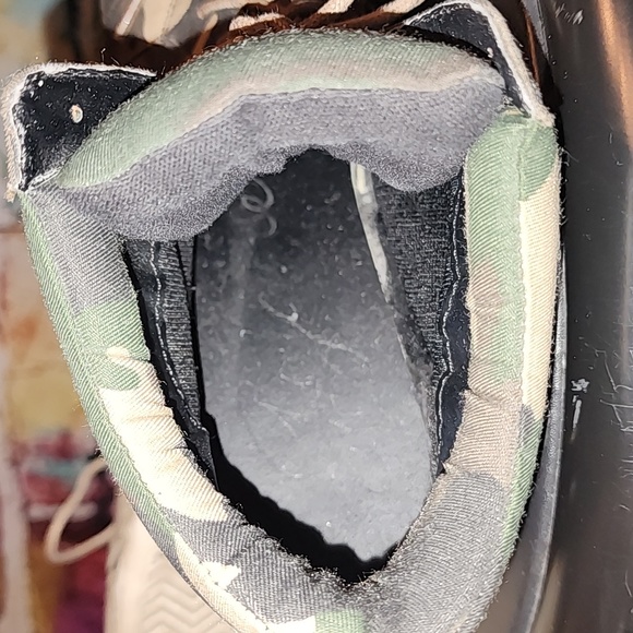 🔥Hidden Wedge Spike Studded Camo Sneaker Heels Alt-Fashion Punk AS IS - Picture 6 of 9